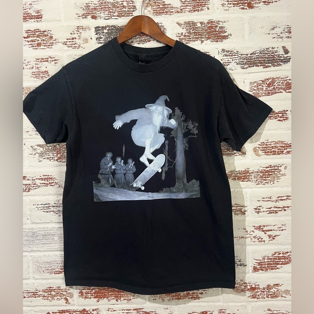 Lord Of The Rings T Shirt Gandalf Hobbits Skateboarding Streetwear Geek Gift S
